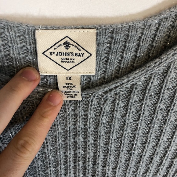 St Johns Bay size 1X knit sweater - Picture 2 of 3